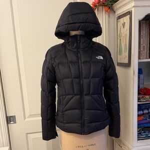 The North Face Women's Black Hooded Puffer Jacket size S